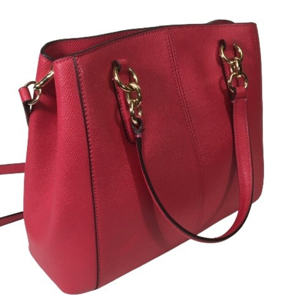 Coach F57847 Leather Minetta Crossbody Shoulder Bag Bright Pink Barbie Core $325 - Picture 3 of 16